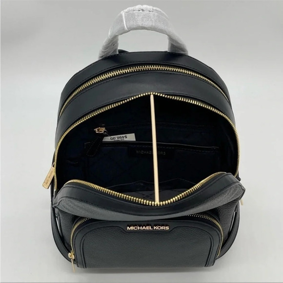 Michael Kors Jaycee Medium Pebbled
Leather Backpack Black - Picture 5 of 11